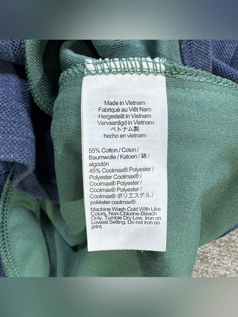 J. Crew Performance Blue Half-Zip Pullover With COOLMAX Technology Size Medium